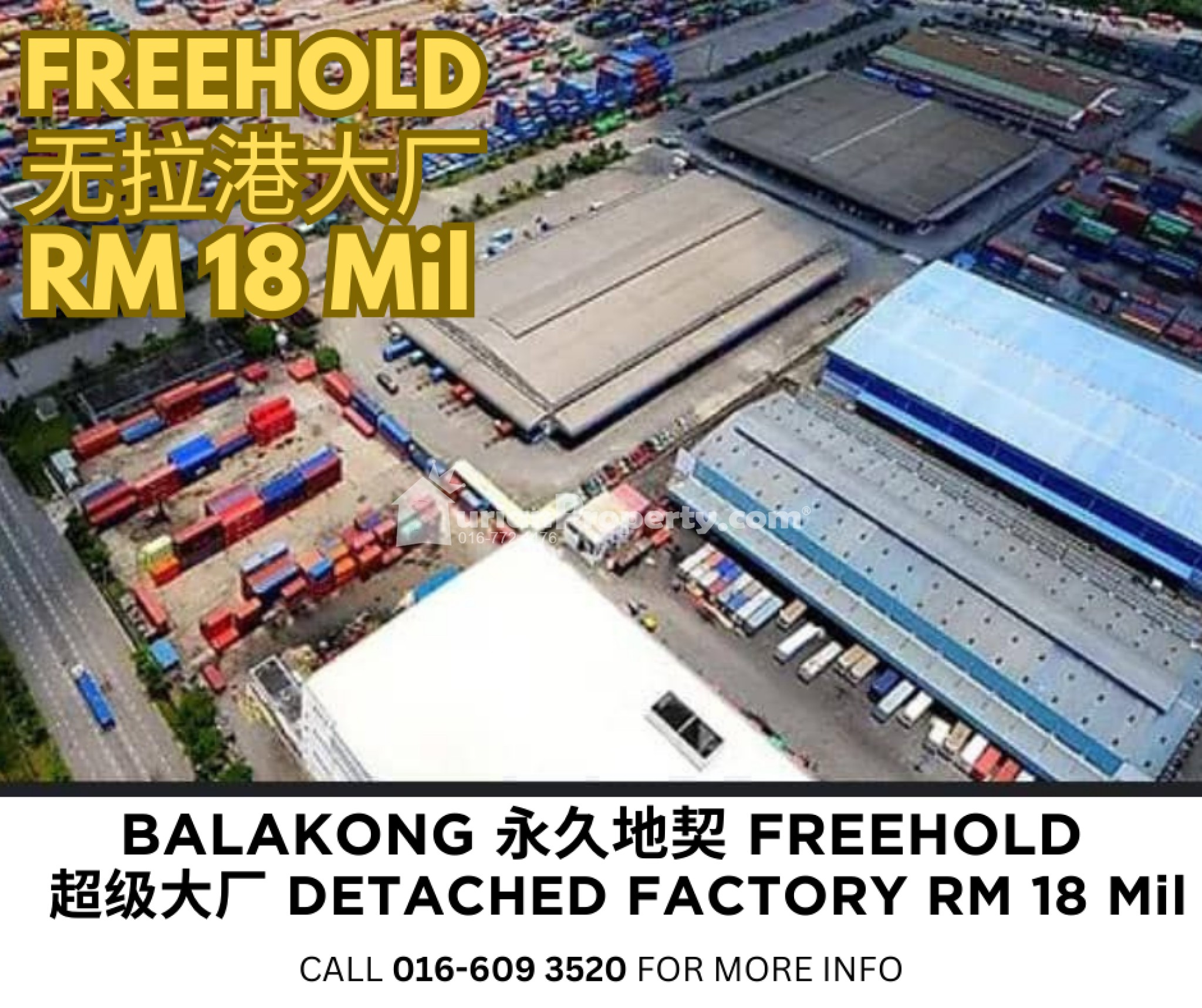 Detached Factory For Sale at Balakong Jaya Industrial Park