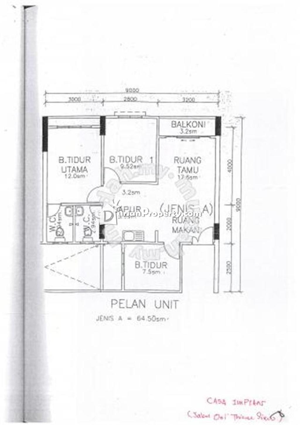 Flat For At Casa Impian Jelutong Rm 1 000 By Rowan Ooi Flat For At Casa Impian Jelutong