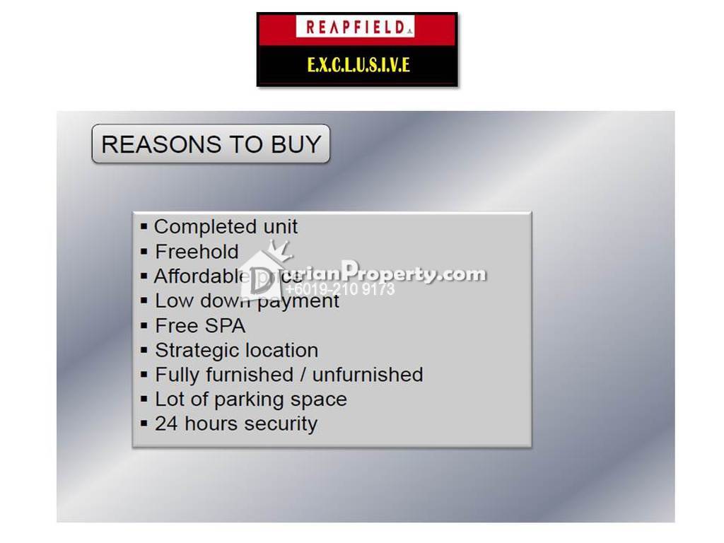 SOFO For Sale at Avenue Crest, Shah Alam for RM 254,898 by 