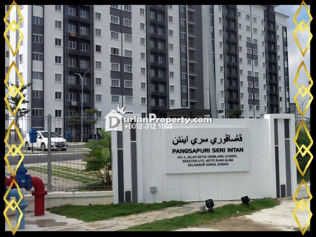 Apartment For Rent at Seri Intan Apartment @ Setia Alam ...