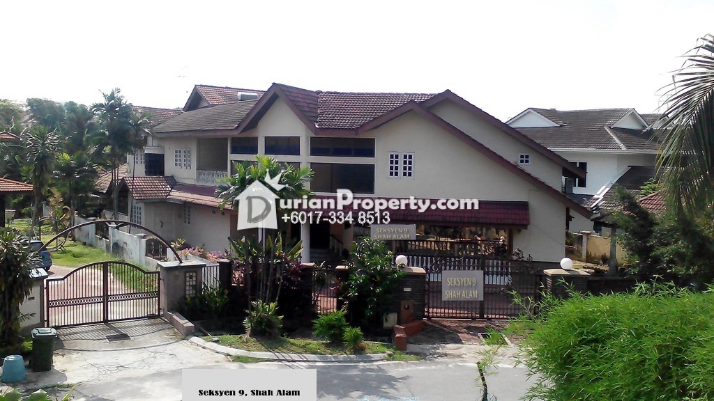 Bungalow House For Sale at Section 9, Shah Alam for RM 3,500,000 by