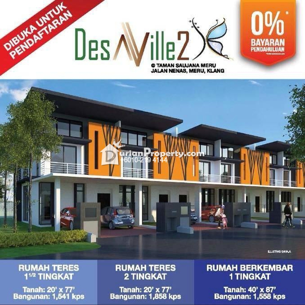 Terrace House For Sale At Meru Klang For Rm 543 000 By Fazimi Durianproperty