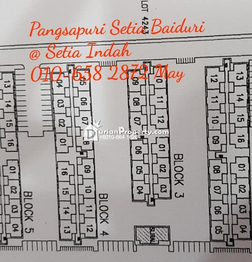 Flat For Sale At Pangsapuri Setia Baiduri Johor Bahru For Rm 95 000 By May Low Durianproperty