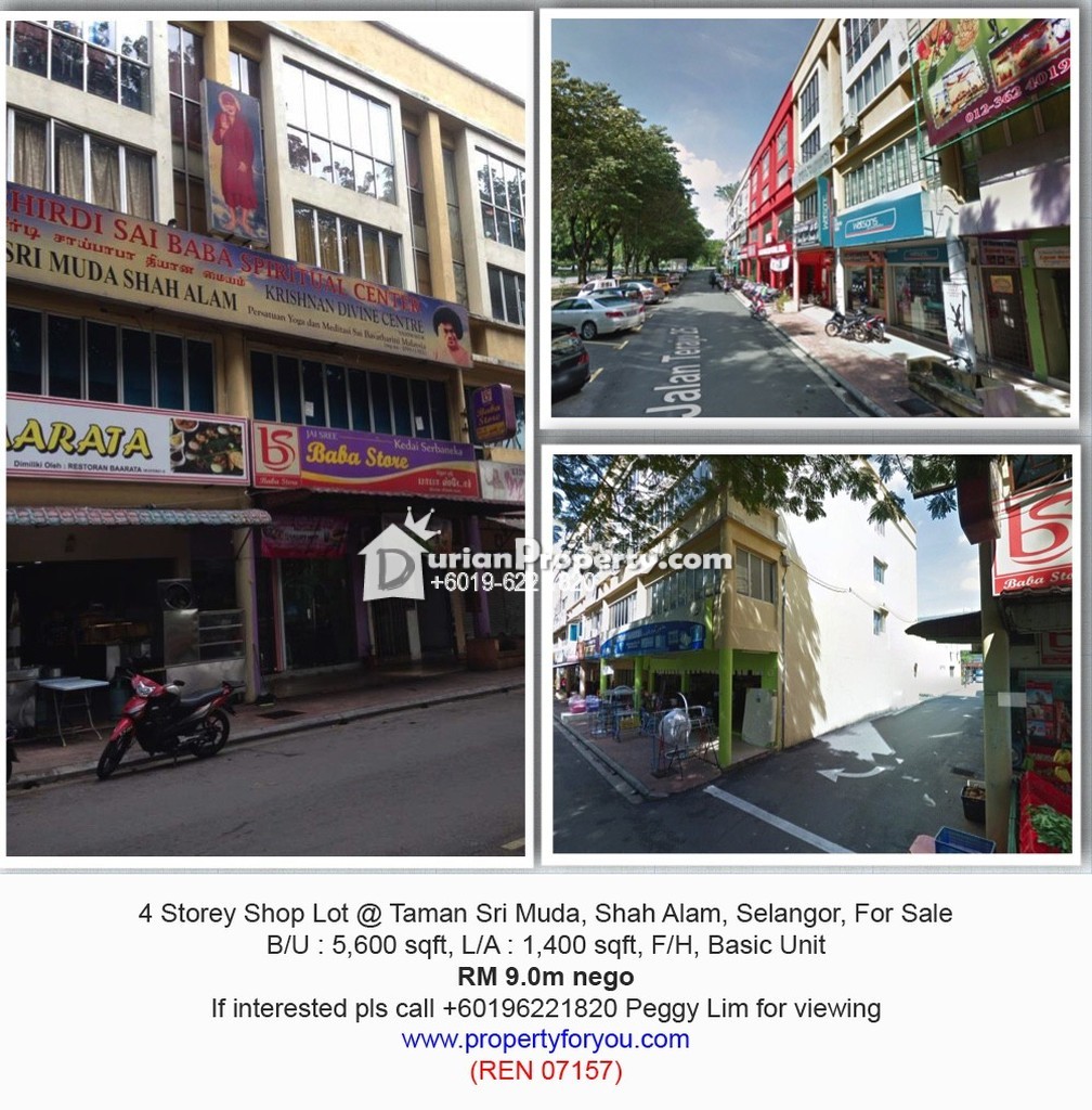 Shop For Sale At Taman Sri Muda Shah Alam For Rm 9 000 000 By Peggy Lim Durianproperty