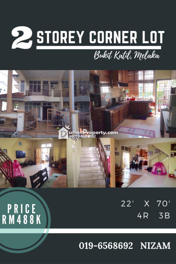 Terrace House For Sale At Taman Bukit Katil Indah Bukit Katil For Rm 488 000 By Nizam Realtor Durianproperty