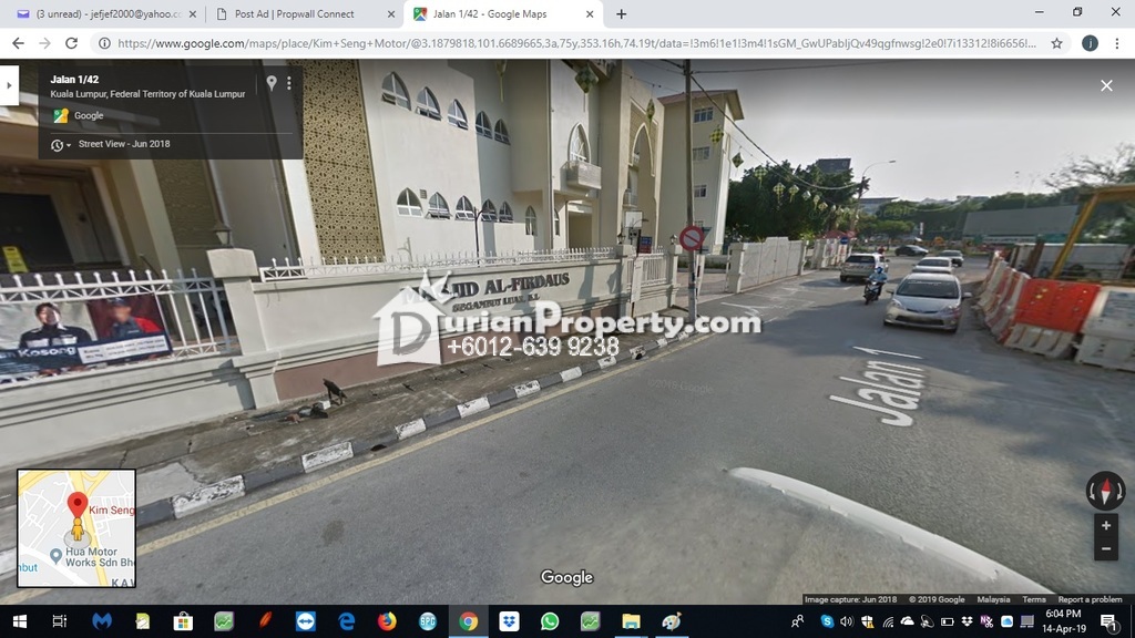 Residential Land For Rent at Segambut, Kuala Lumpur for RM 4,600 