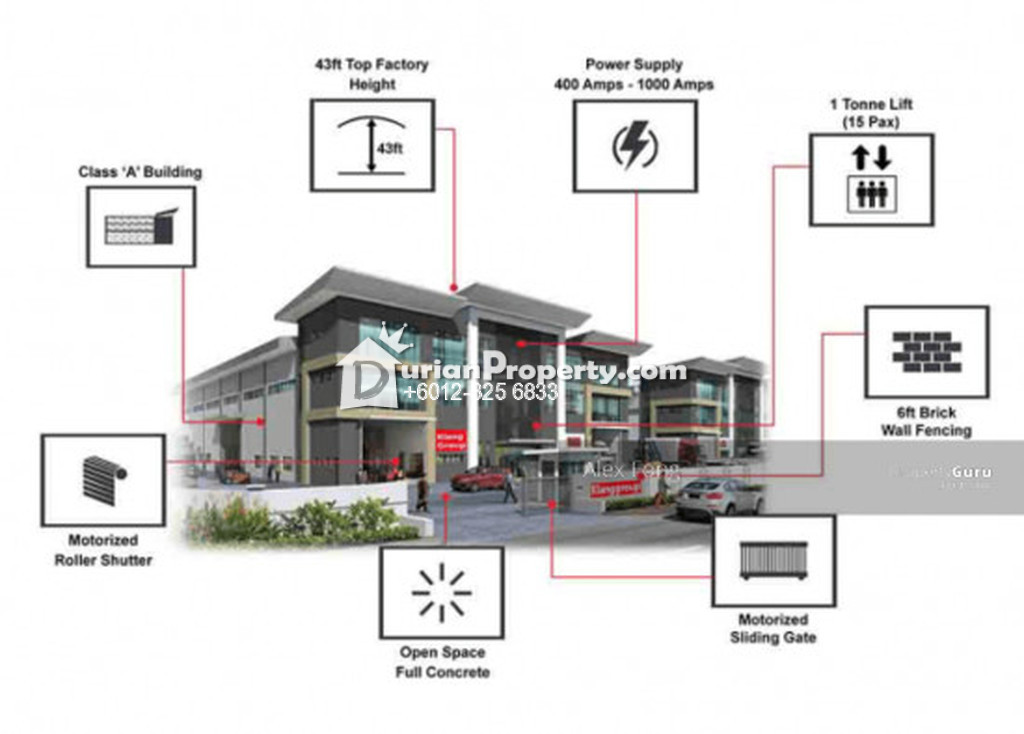 Semi-D Factory For Sale at Meru Industrial Park, Klang for 