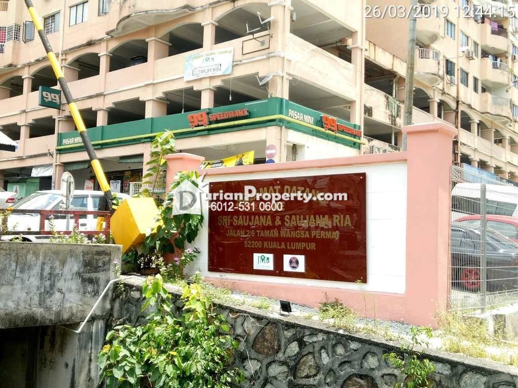 Apartment For Auction At Saujana Ria Apartment Taman Wangsa Permai For Rm 120 000 By Hannah Durianproperty