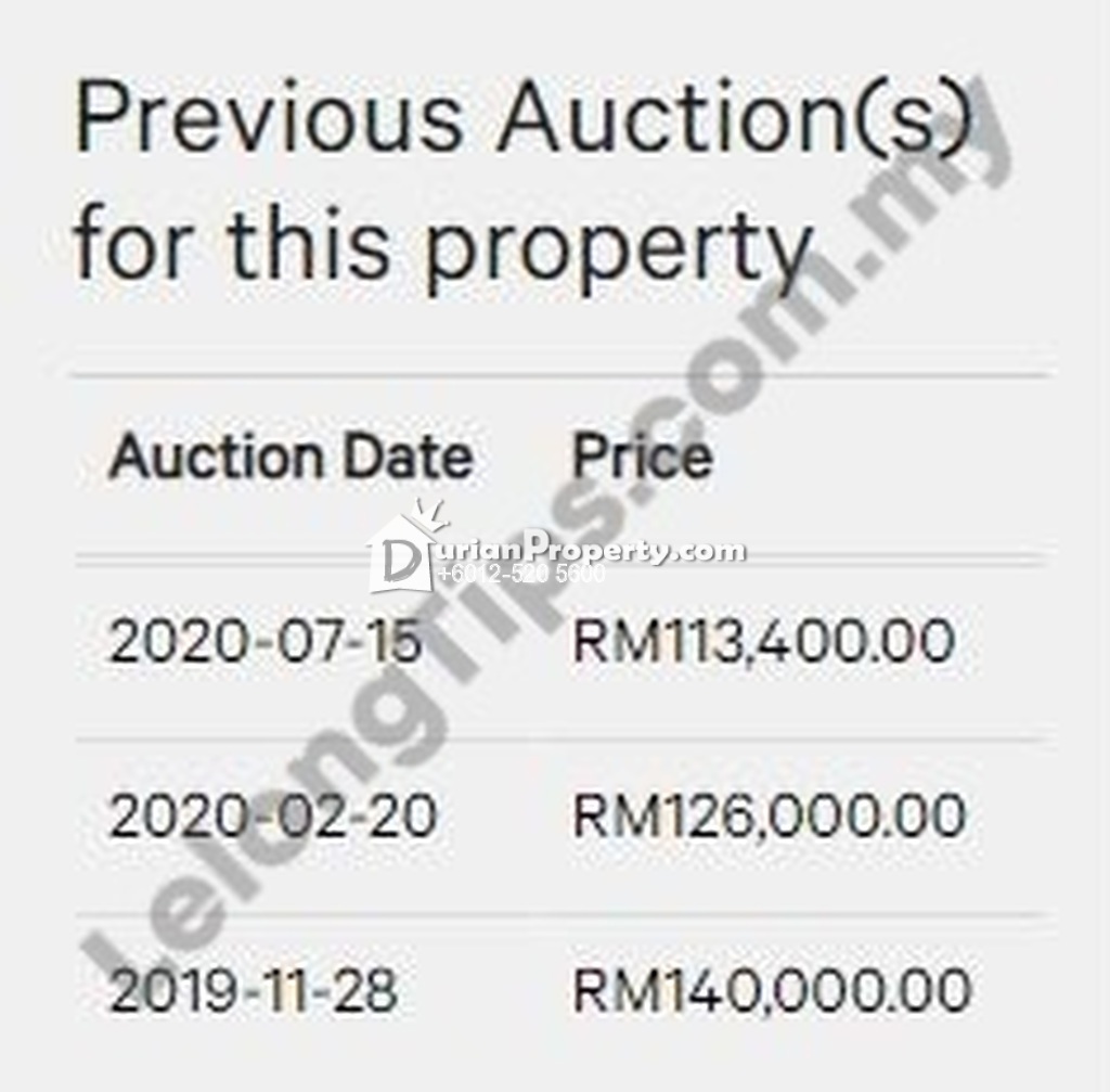 Terrace House For Auction at Port Dickson, Negeri Sembilan