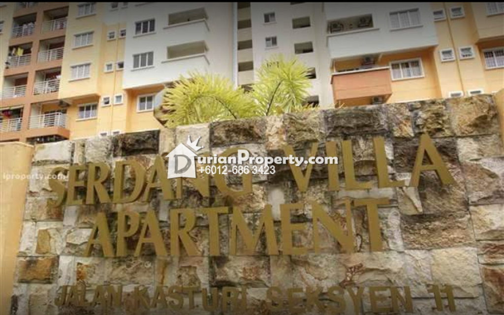 Apartment For Sale at Serdang Villa Apartment, Taman Bukit Serdang