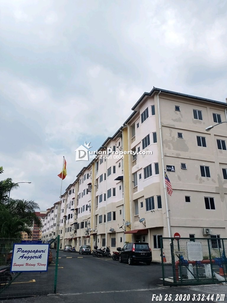 Apartment For Auction At Pangsapuri Anggerik Klang For Rm 162 000 By Hannah Durianproperty