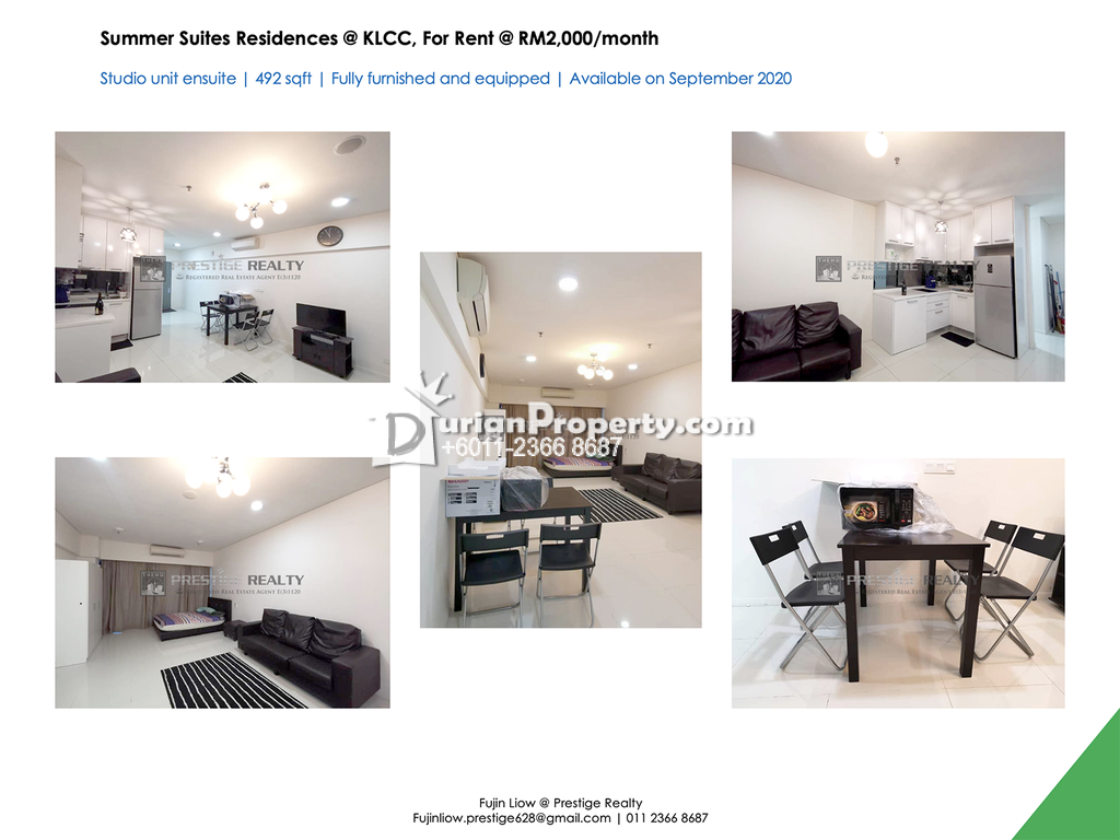 Serviced Residence For Rent At Mercu Summer Suites Klcc For Rm 2 000 By Fujin Liow Durianproperty