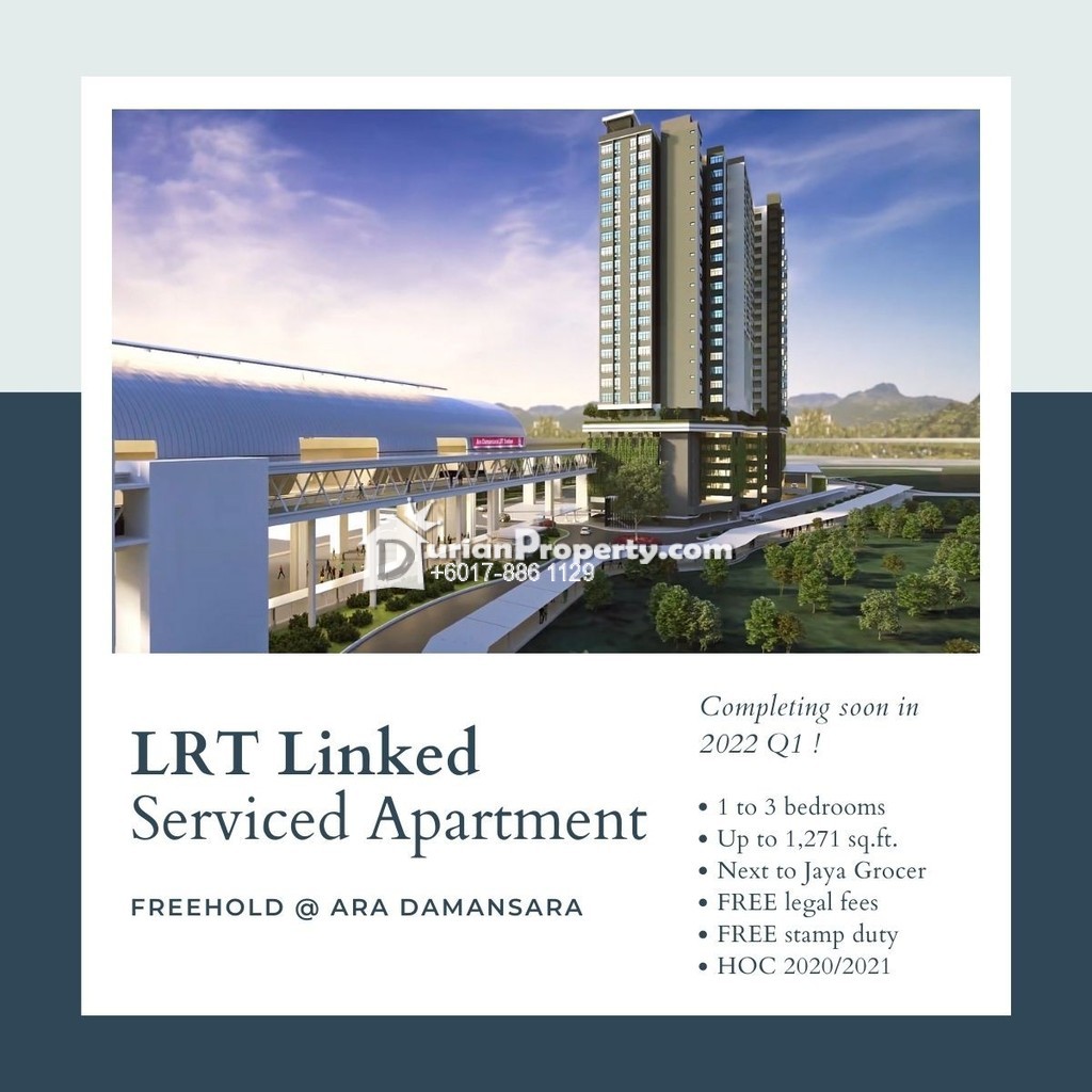 Serviced Residence For Sale At Ara Sentral Ara Damansara For Rm 650 000 By Joshua Wong Choo Zen Durianproperty