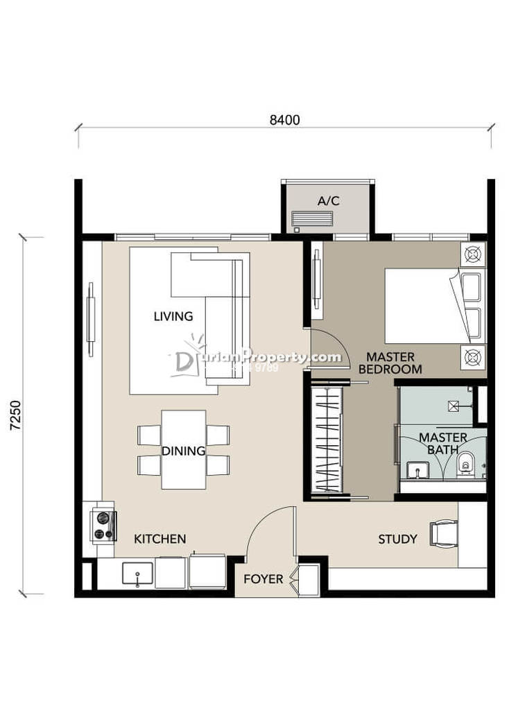 Serviced Residence For Rent At Cantara Residences Petaling Jaya For Rm 1 700 By Cherry Tan Durianproperty