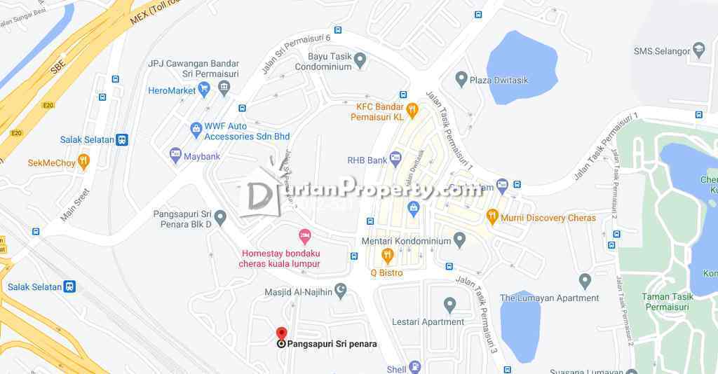Apartment For Auction at Sri Penara, Bandar Sri Permaisuri for RM 