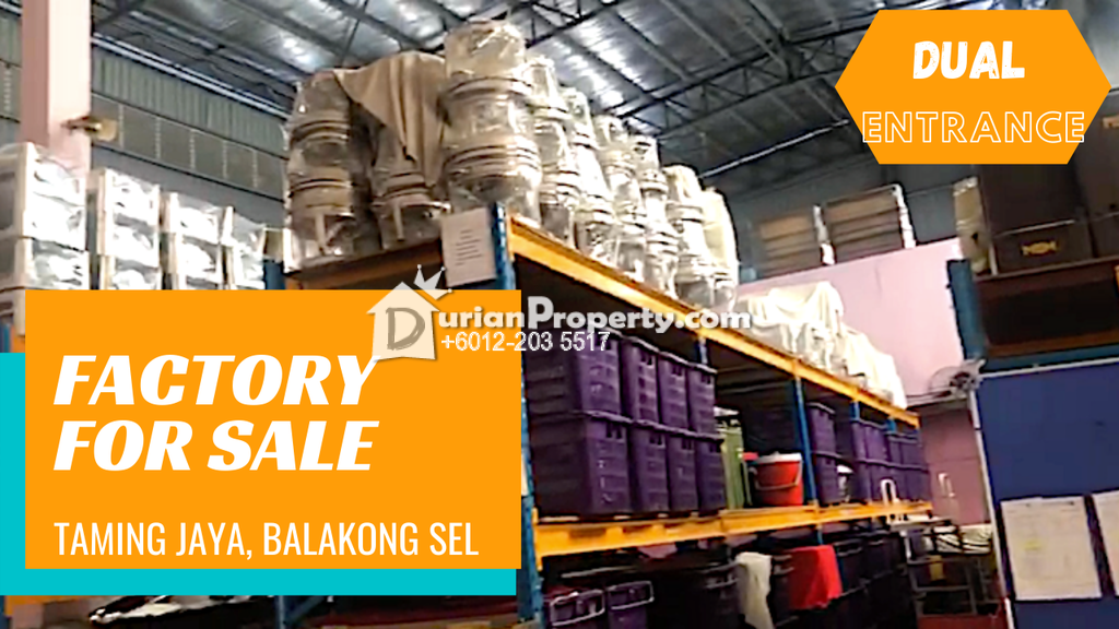 Detached Factory For Sale At Taming Jaya Industrial Park Balakong For Rm 8 800 000 By Thean Durianproperty