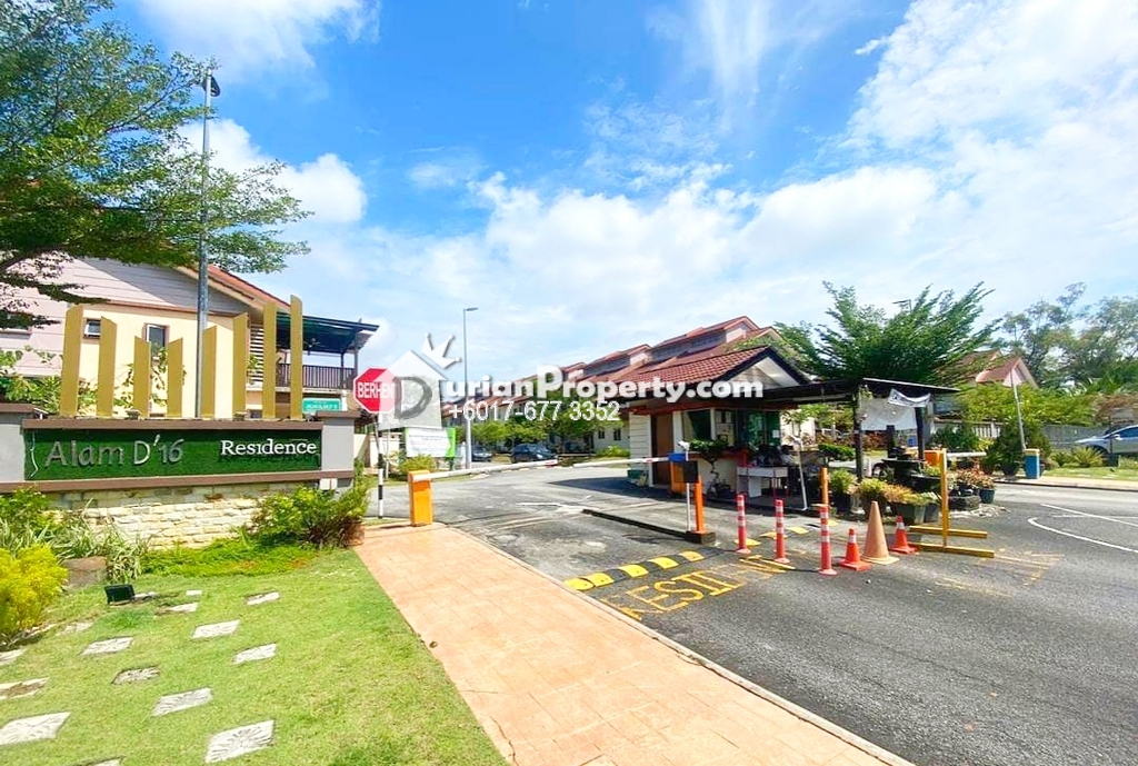 Terrace House For Sale at Alam D'16, Shah Alam
