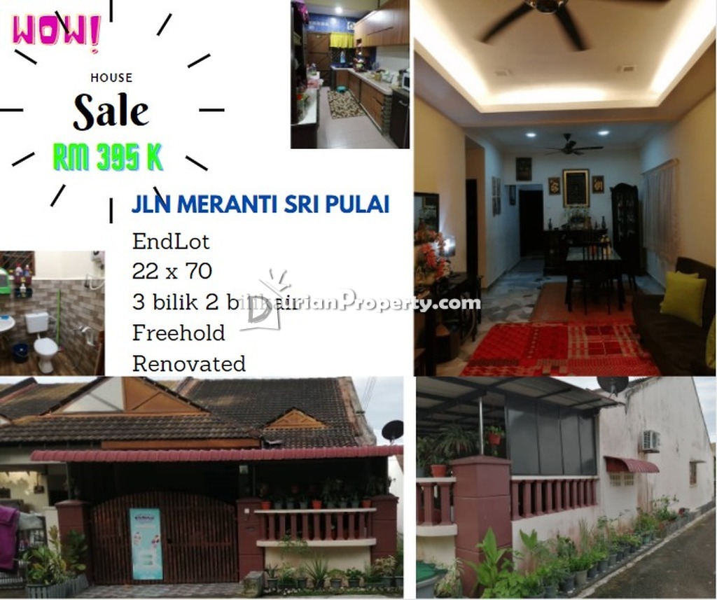 Terrace House For Sale At Taman Sri Pulai Pulai For Rm 395 000 By Mazurul Durianproperty