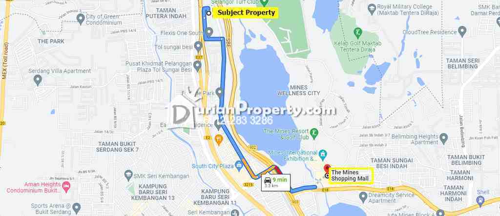 Apartment For Auction at Residensi Flora One South, Taman Serdang Perdana