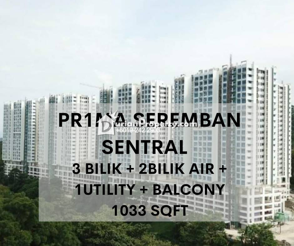 Apartment For Sale at Residensi Seremban Sentral PRIMA, Seremban for RM