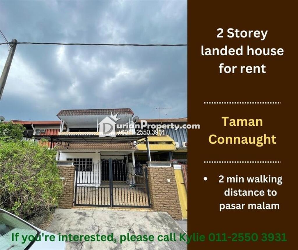 Terrace House For Rent at Taman Connaught
