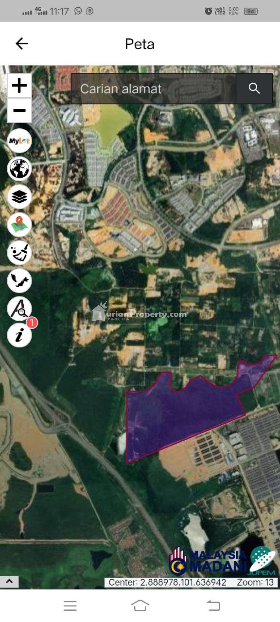 Development Land For Sale at Dengkil