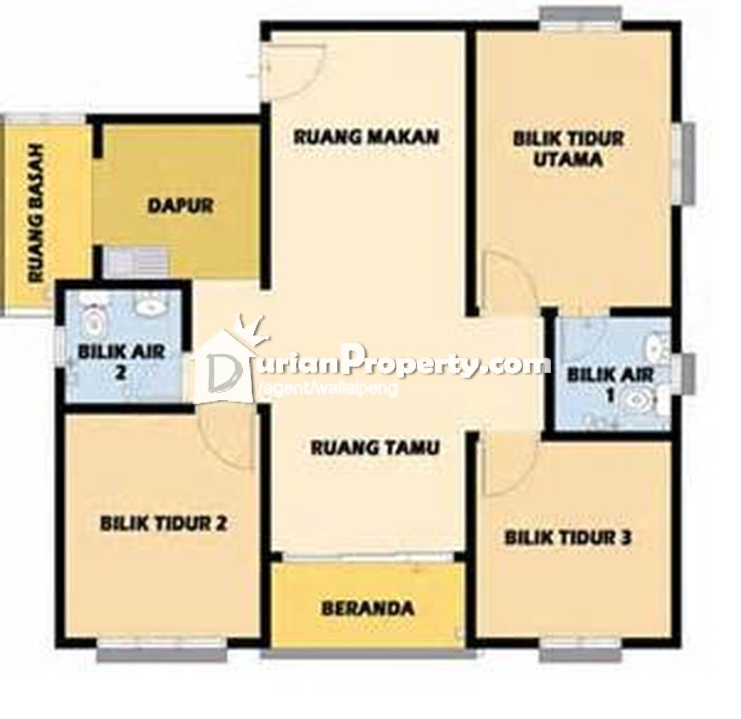 Apartment For Rent at Laguna Biru, Rawang for RM 750 by Wai Lai Peng ...