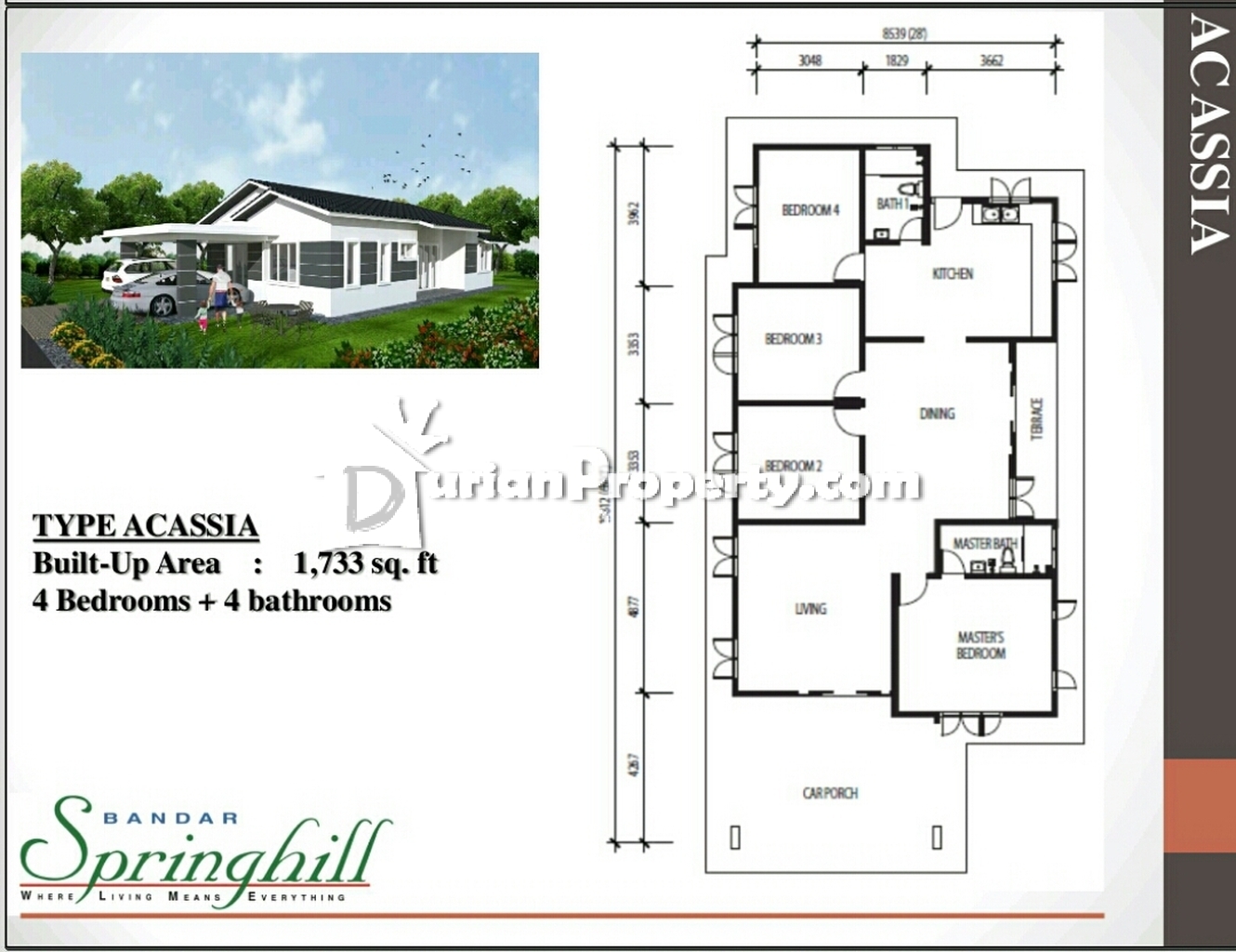 Bungalow House For Sale At Bandar Springhill Sendayan For Rm