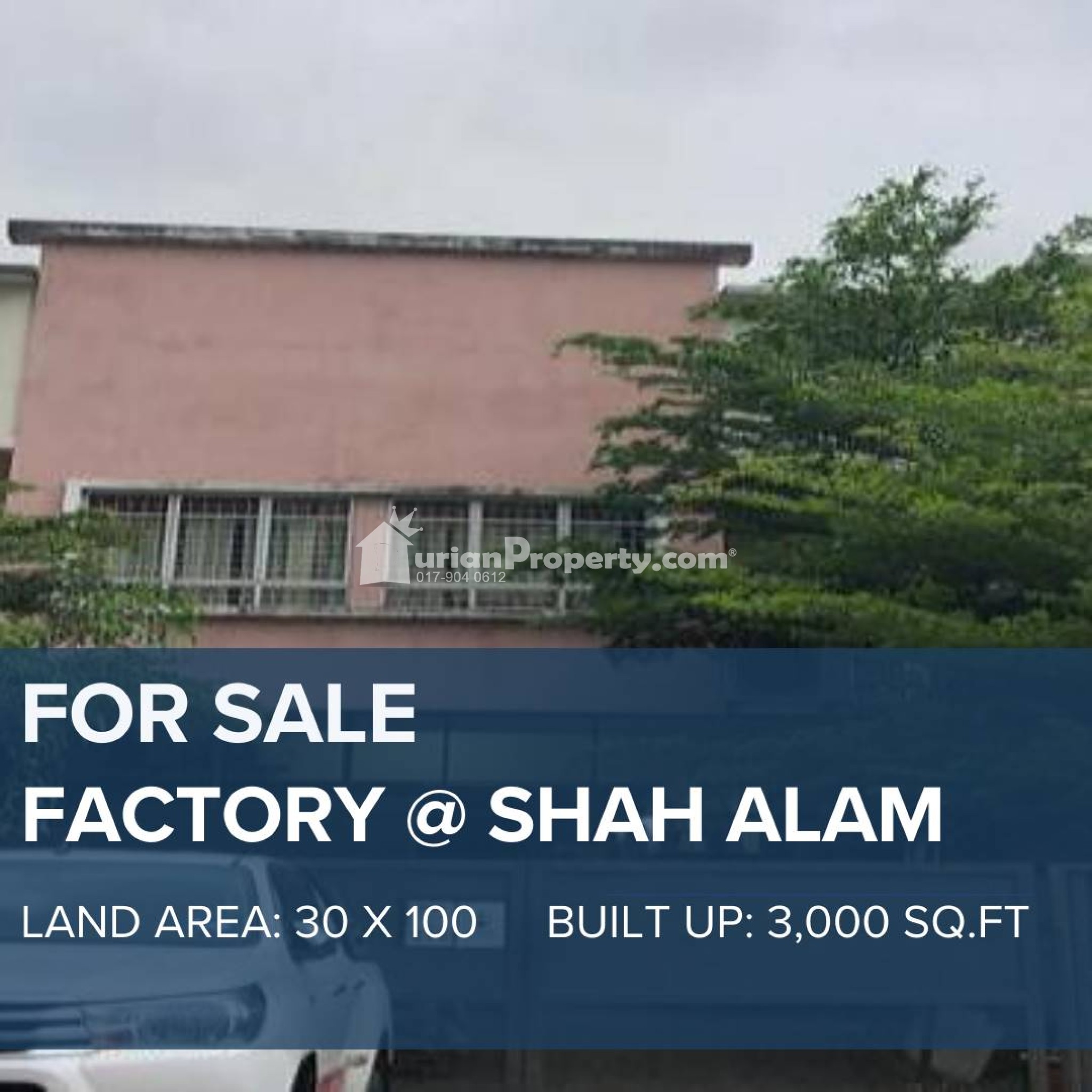Detached Factory For Sale at Taman Sri Muda