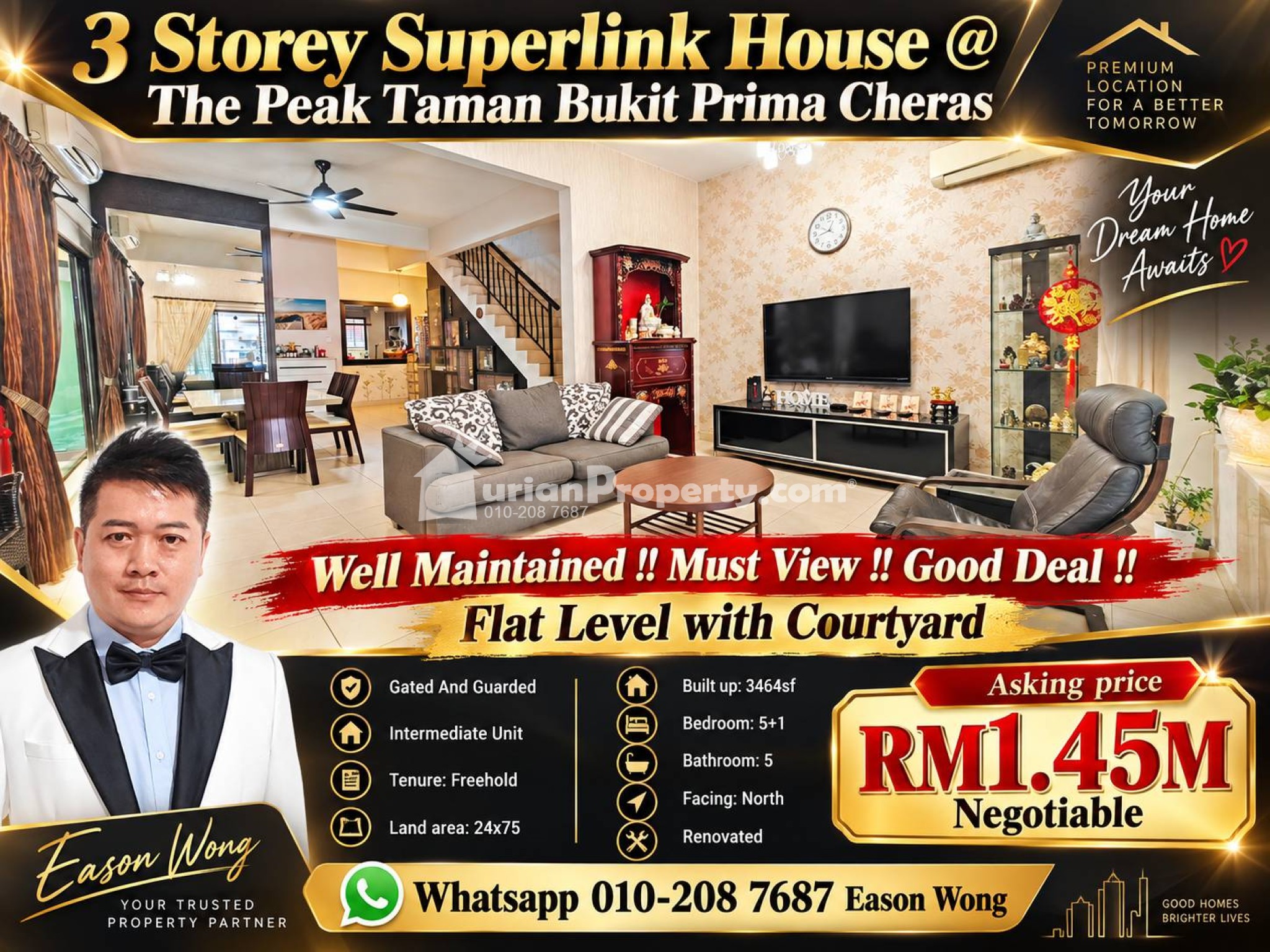 Terrace House For Sale at The Peak