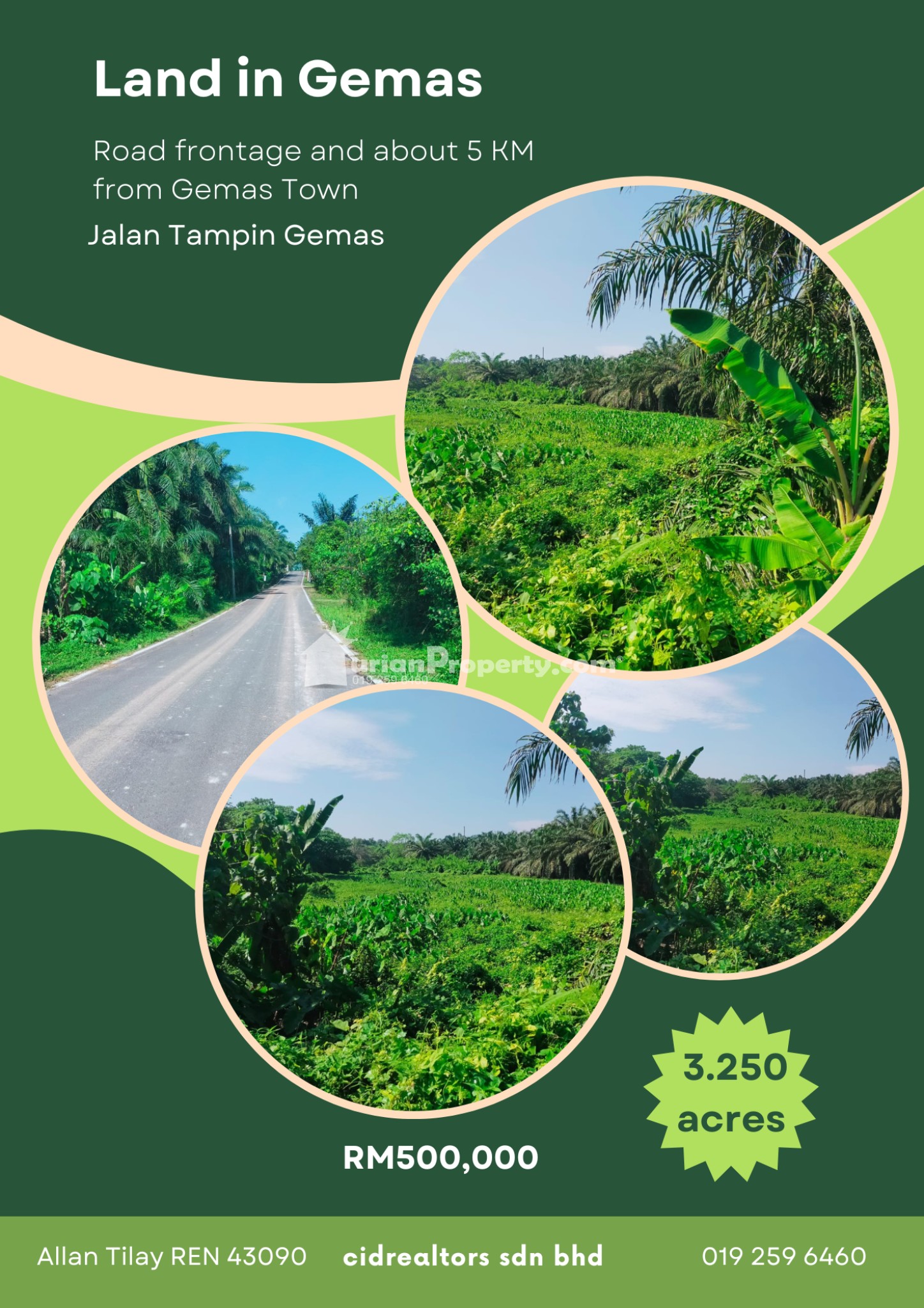 Agriculture Land For Sale at Gemas