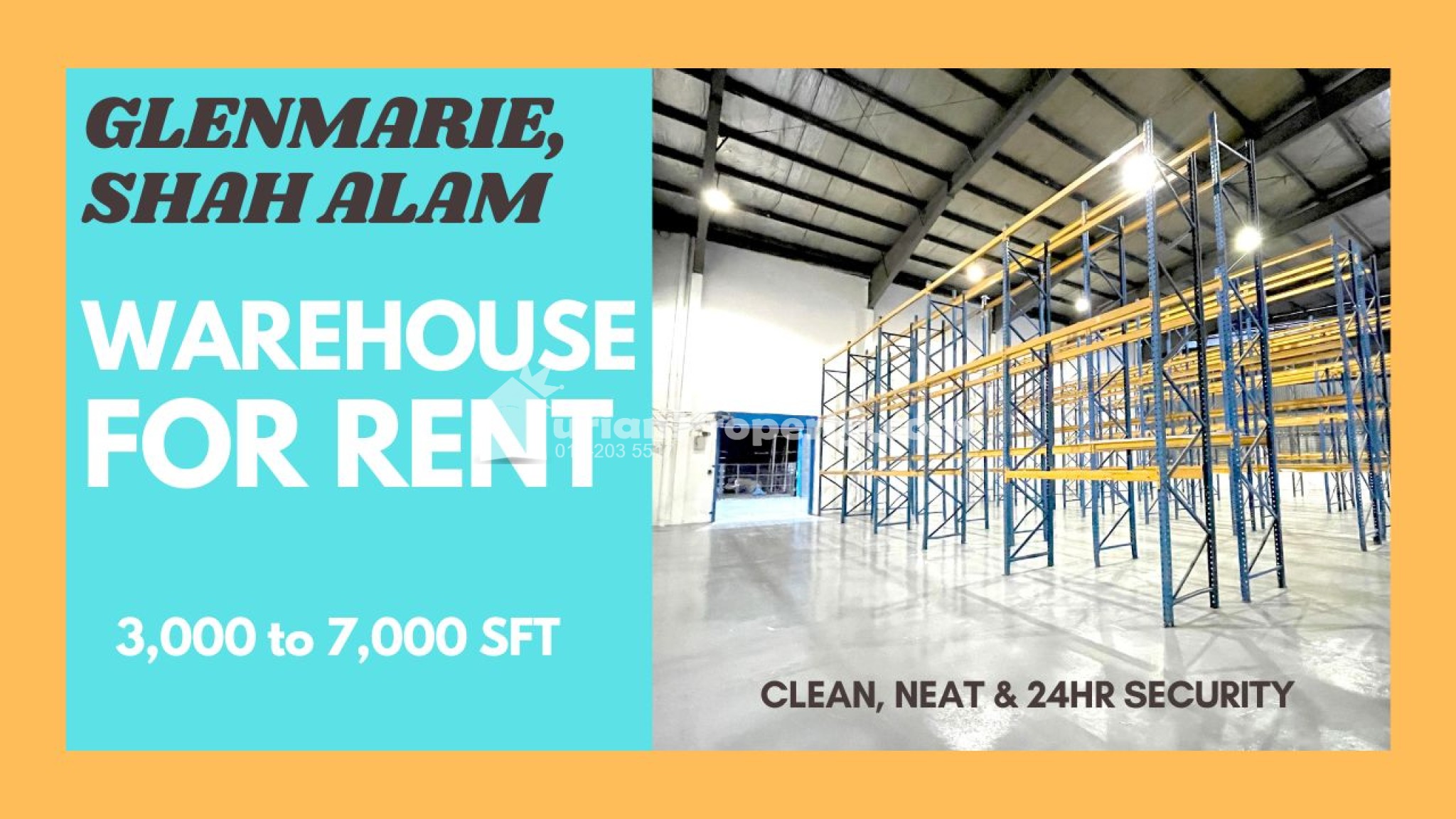 Detached Warehouse For Rent at Glenmarie