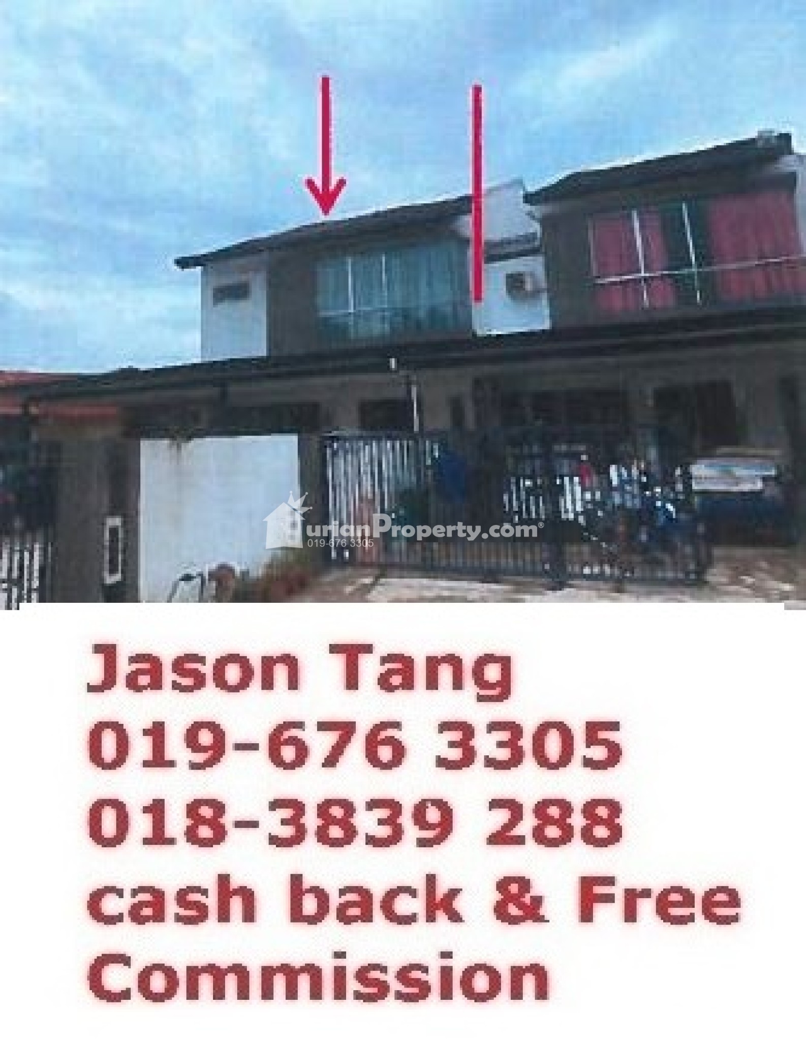 Terrace House For Auction at Sibu