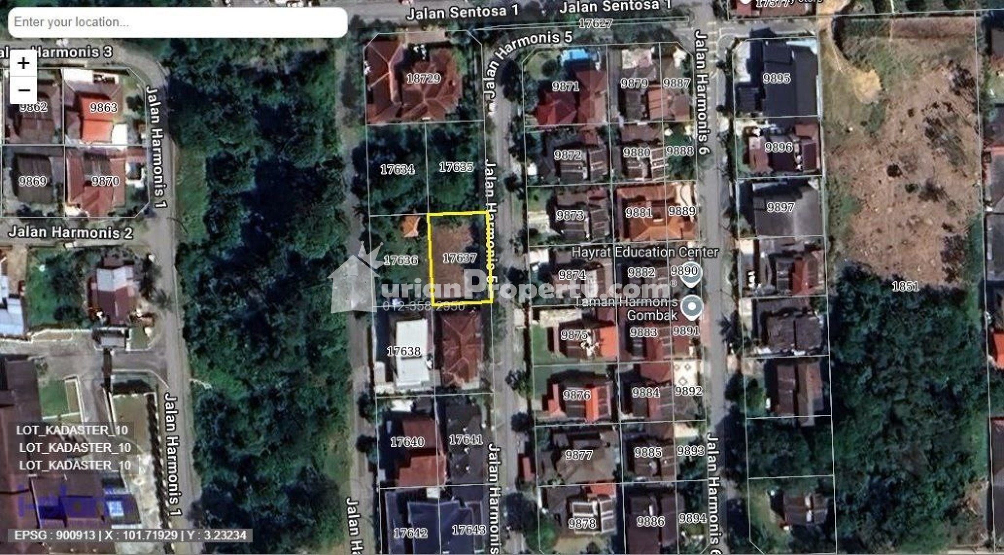 Residential Land For Sale at Taman Harmonis