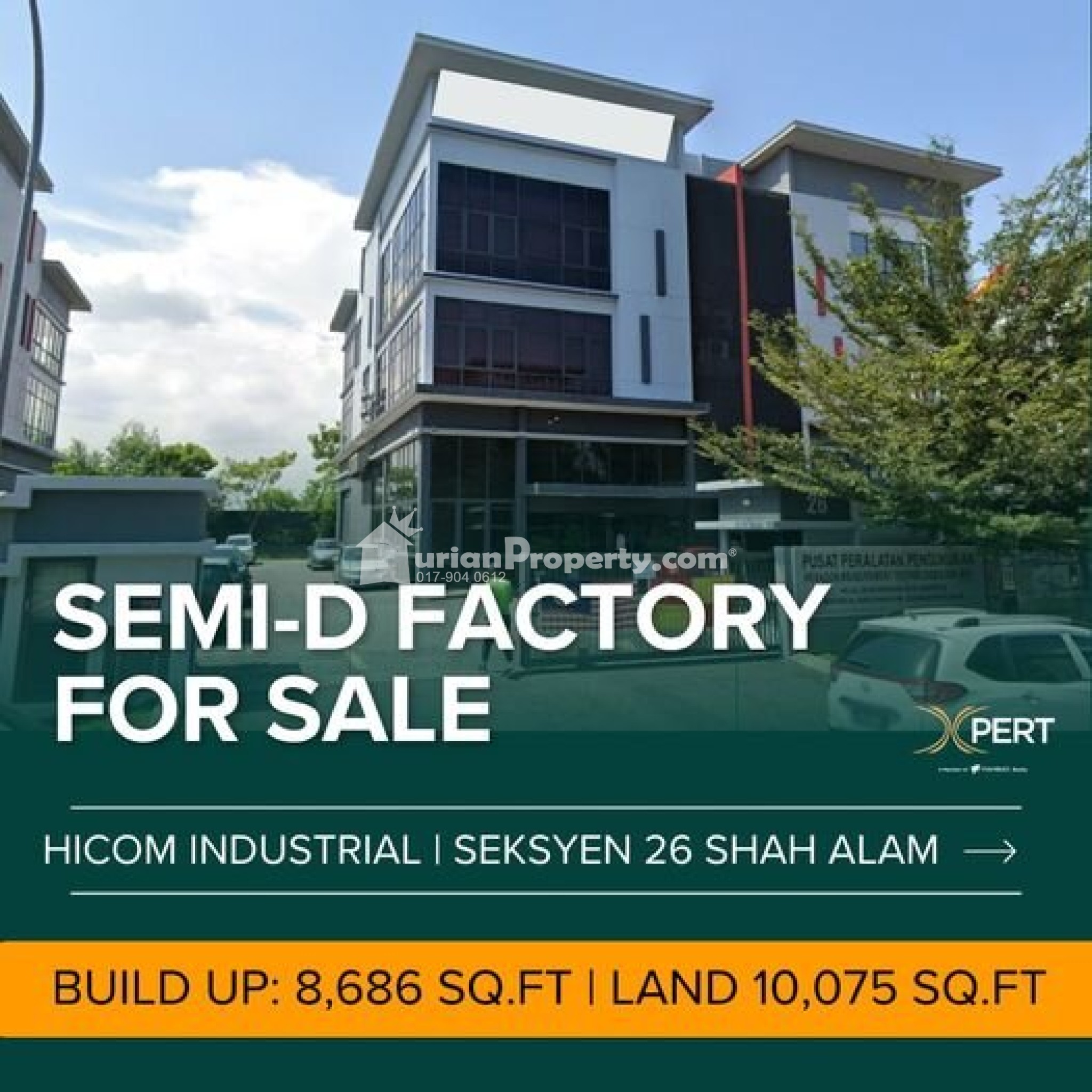 Semi-D Factory For Sale at Section 26
