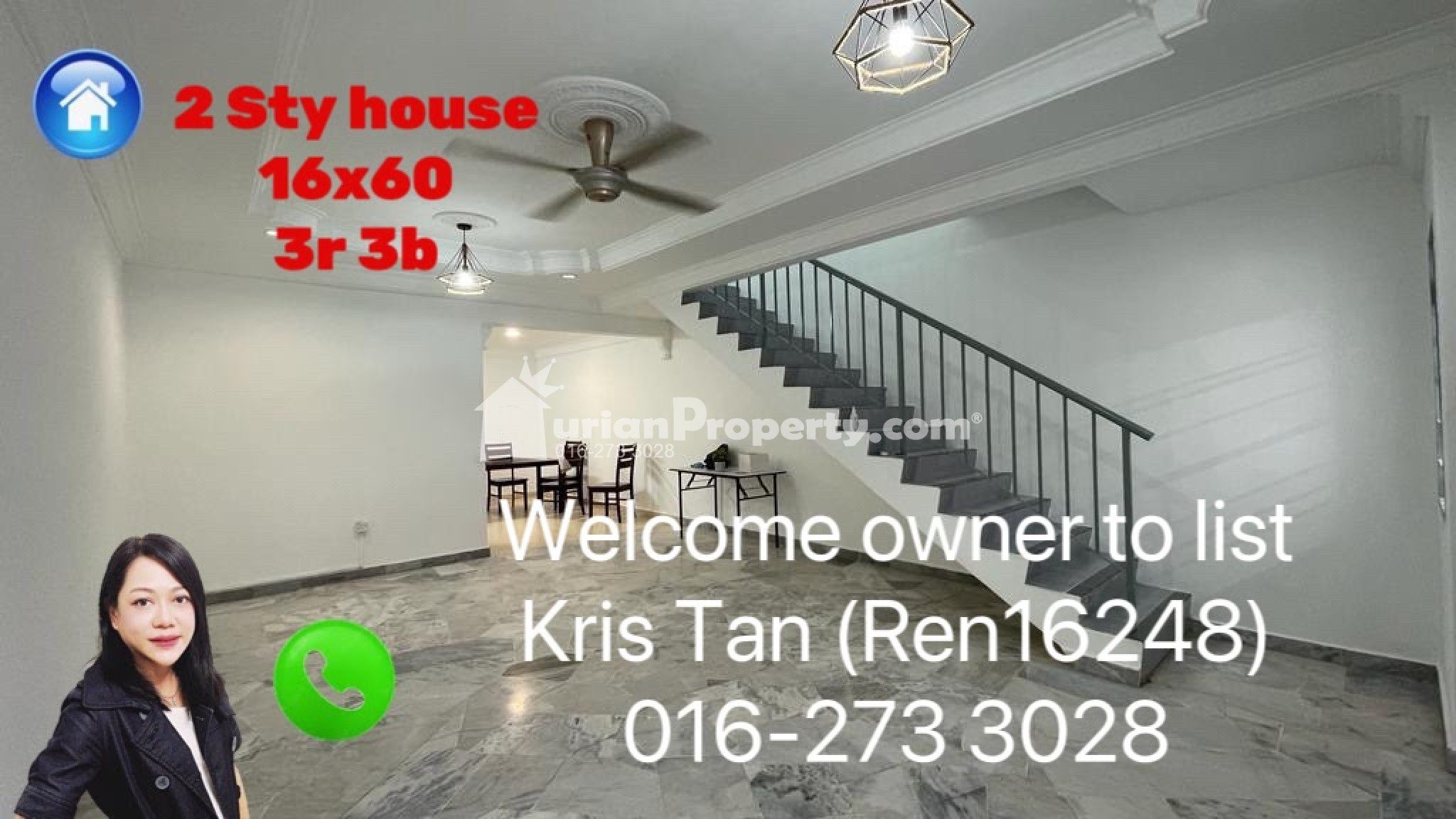 Terrace House For Rent at Taman Cheras Mas