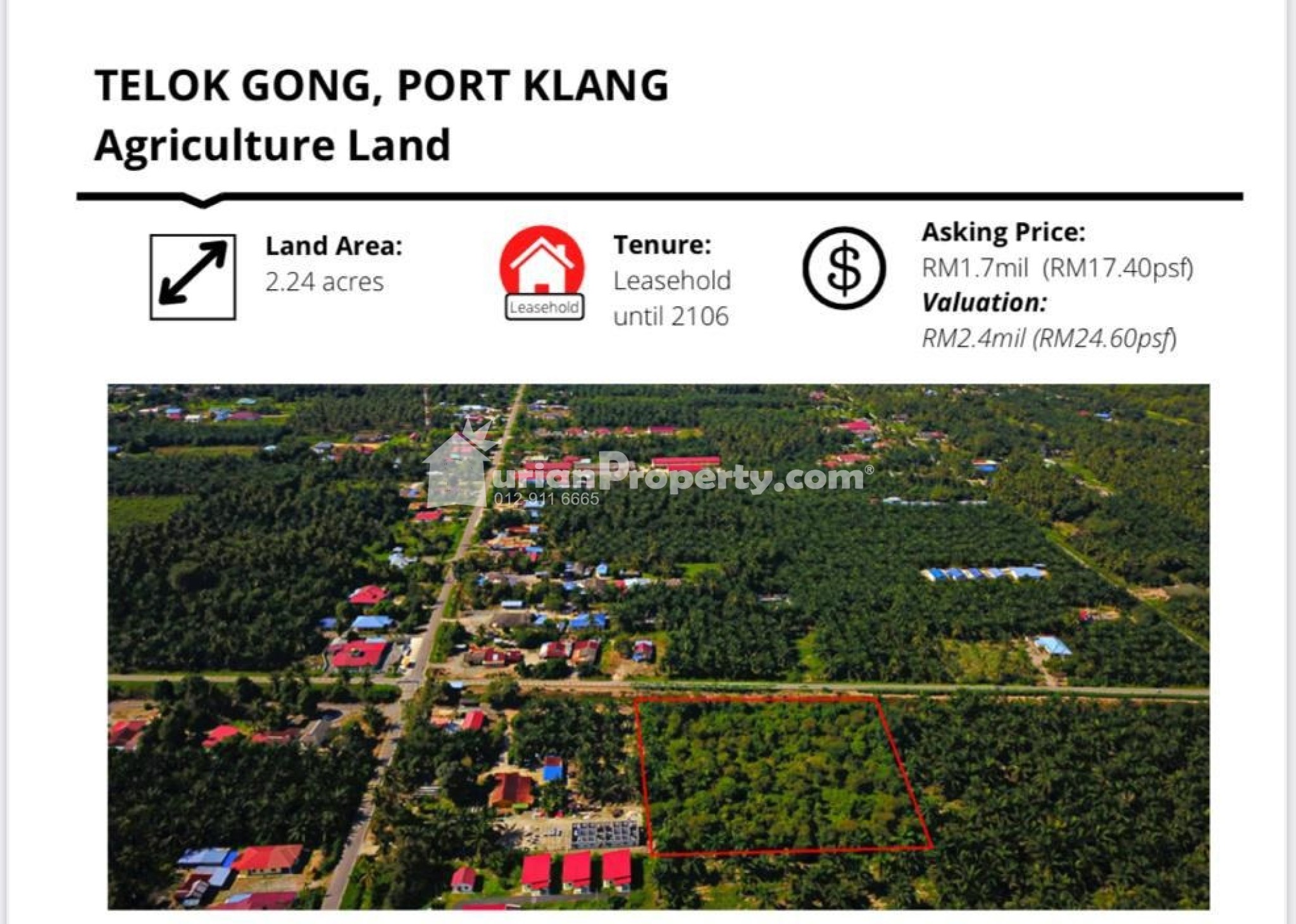 Agriculture Land For Sale at Port Klang