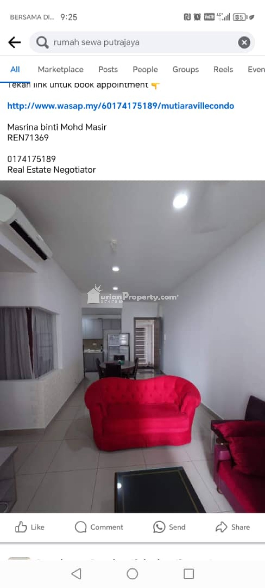 Condo For Rent at Mutiara Ville