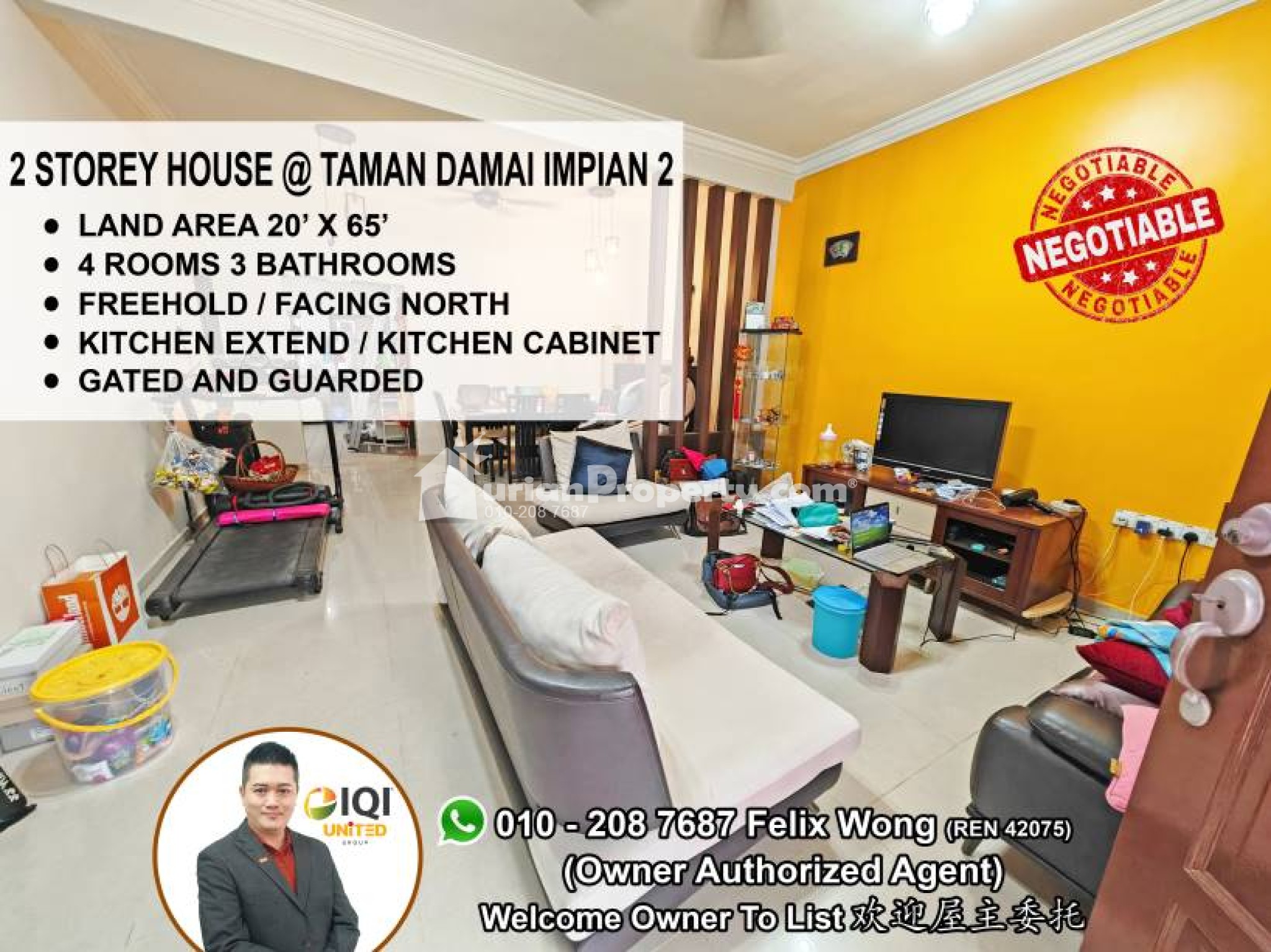 Terrace House For Sale at Taman Damai Impian 2