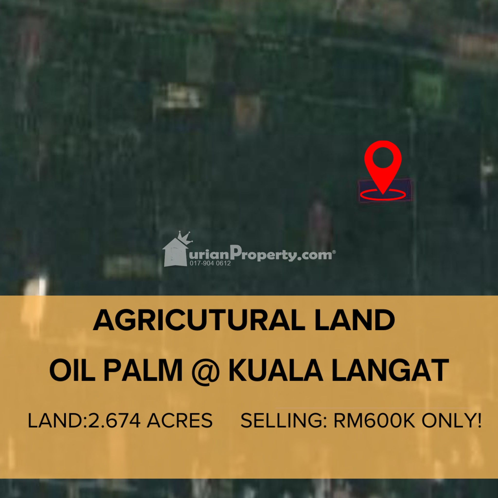 Agriculture Land For Sale at Tanjong Sepat
