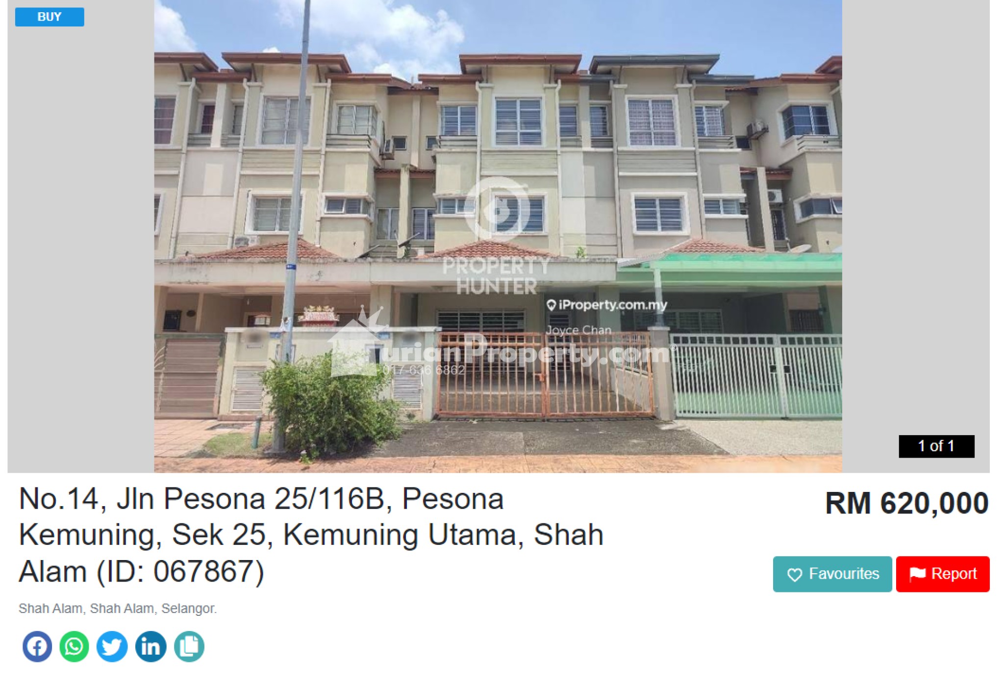 Terrace House For Sale at Pesona Kemuning
