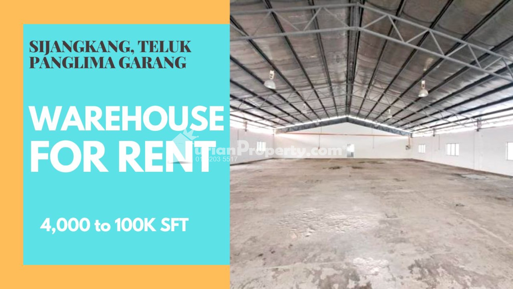 Detached Warehouse For Rent at Sijangkang