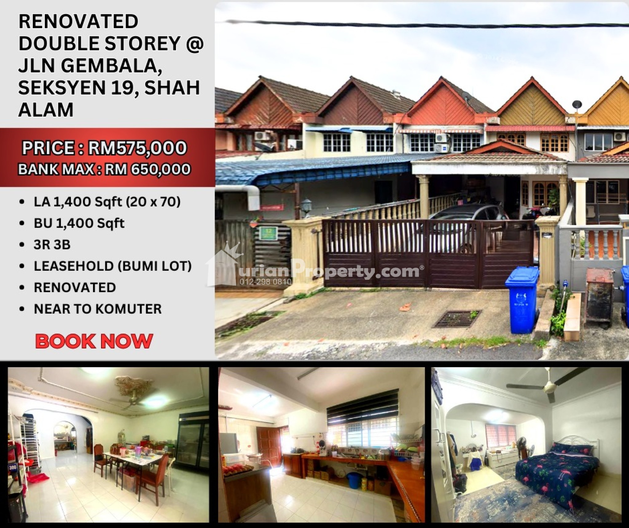 Terrace House For Sale at Section 19