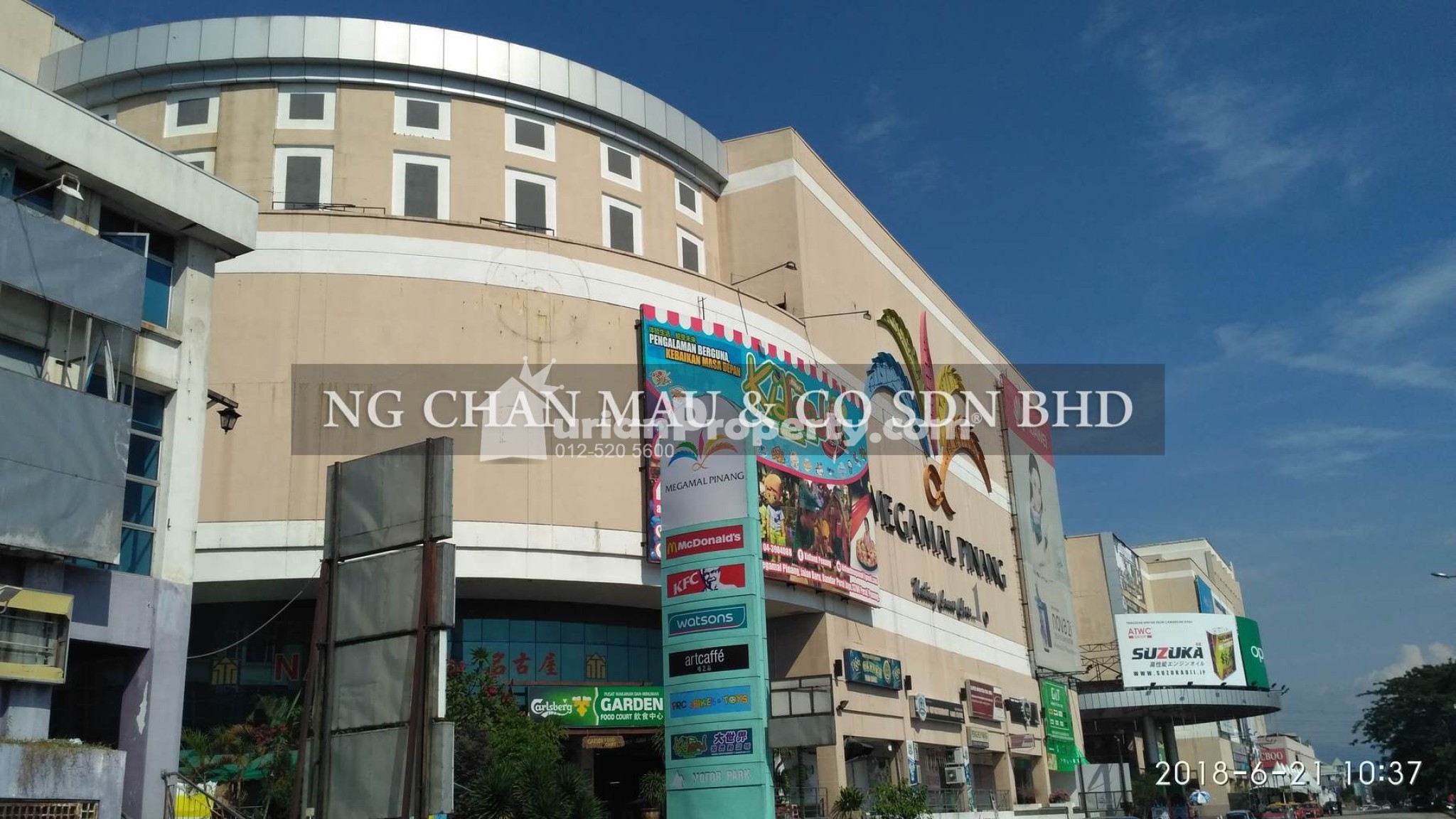 Retail Space For Auction at Megamall Penang