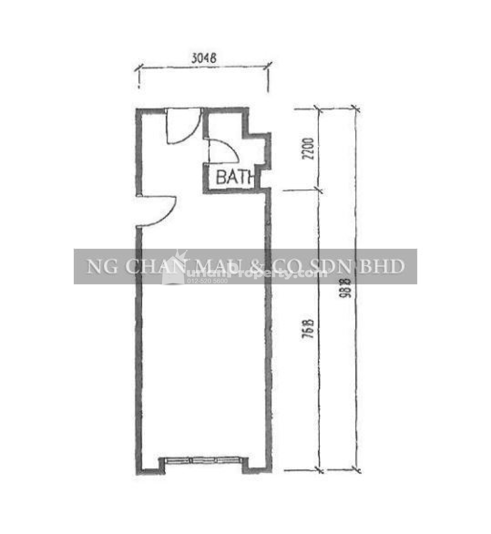 Serviced Residence For Auction at Laketown Apartment (Bukit Merah Resort)