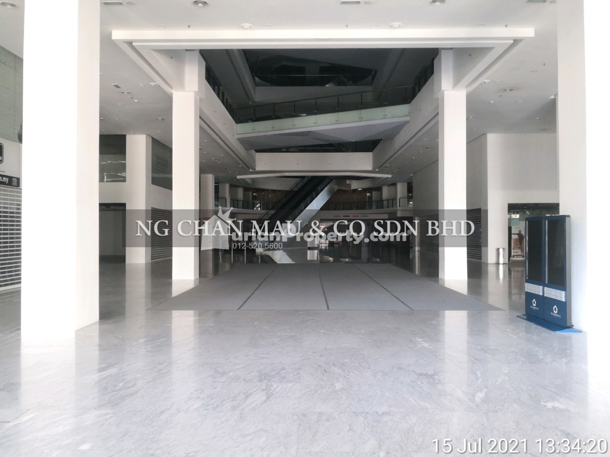 Retail Space For Auction at Elements Mall Melaka
