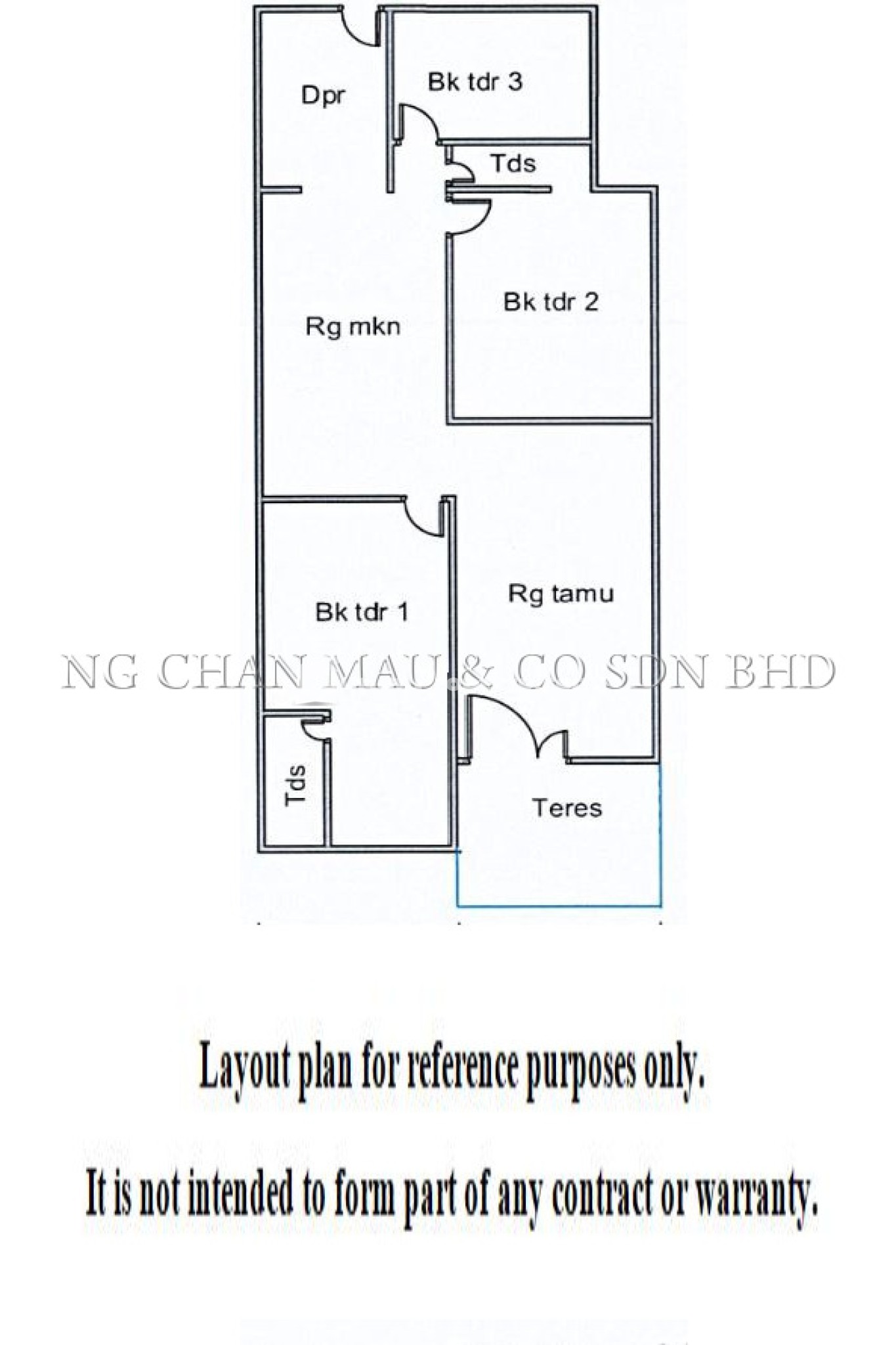 Terrace House For Auction at Taman Cenderawasih