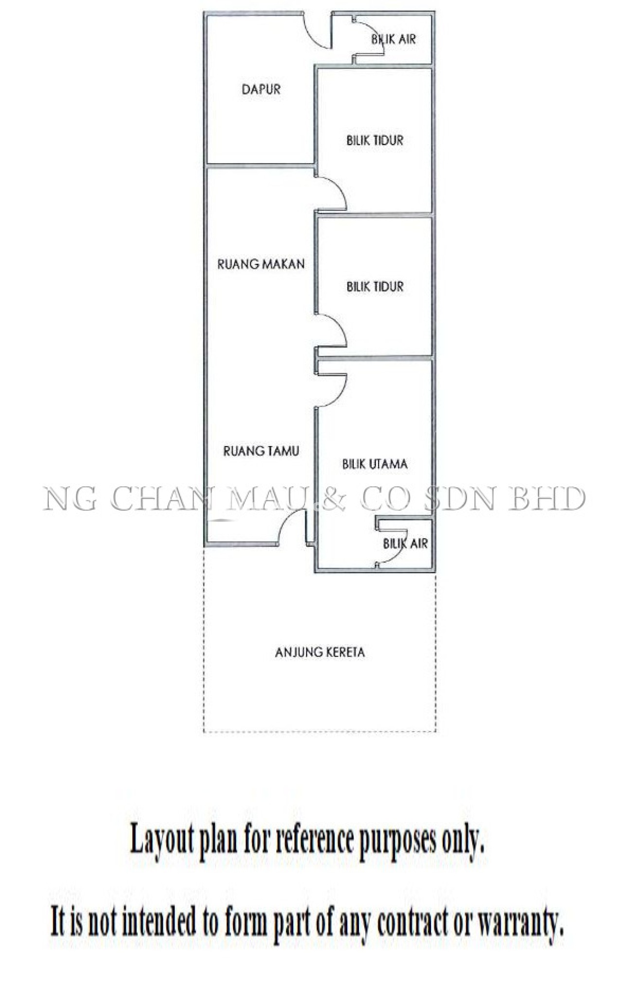 Terrace House For Auction at Perumahan Seri Damai Sejahtera