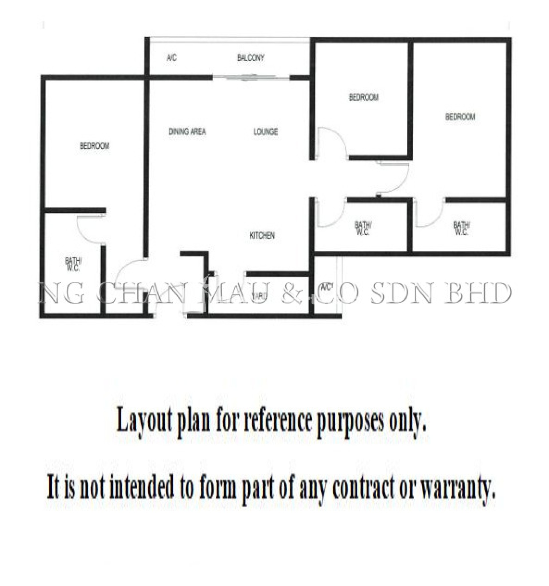 Serviced Residence For Auction at Trion KL