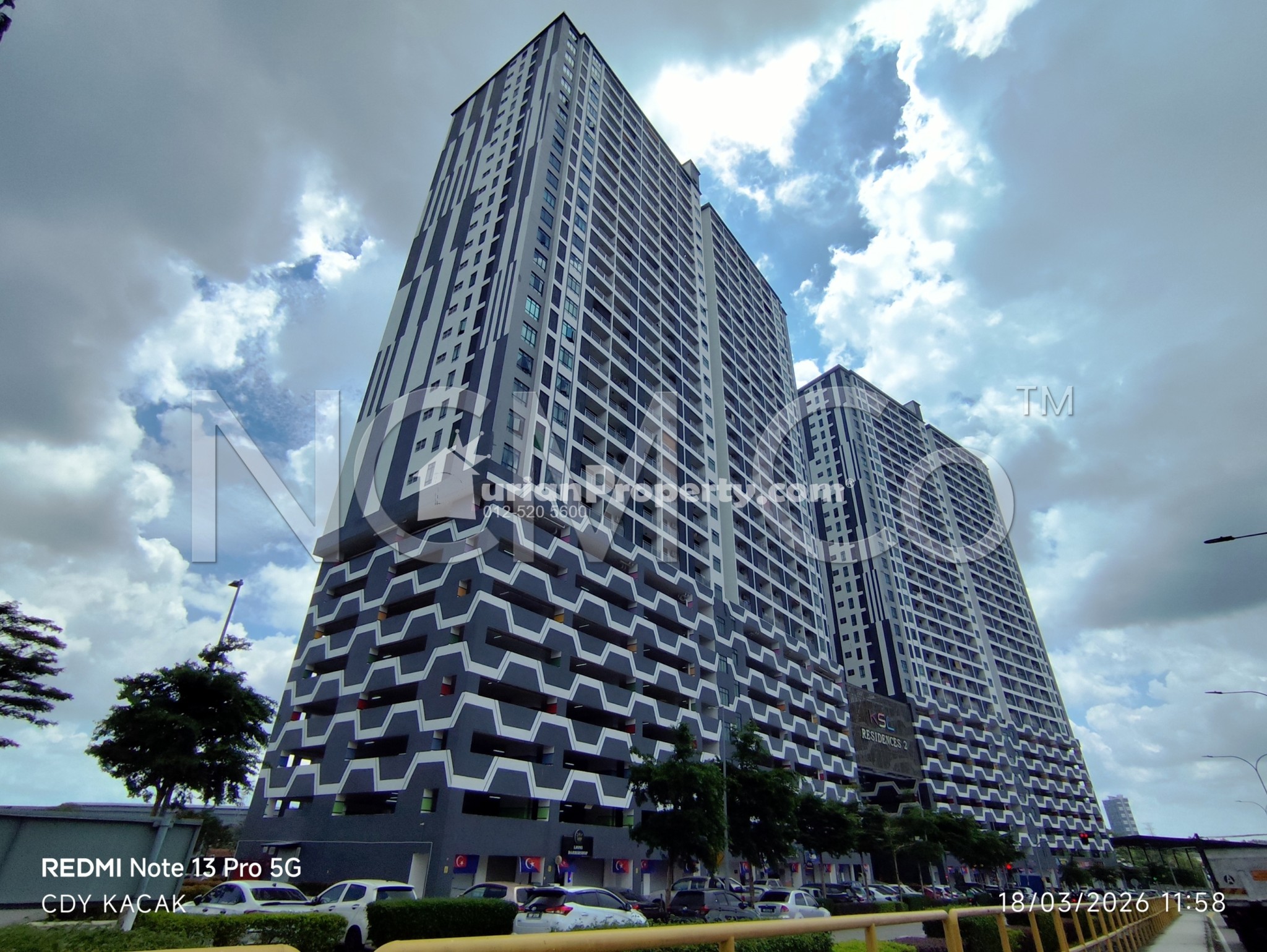 Serviced Residence For Auction at KSL Residences 2 @ Kangkar Tebrau